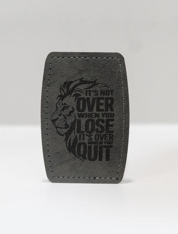 Faux Leather Patch - Not Over