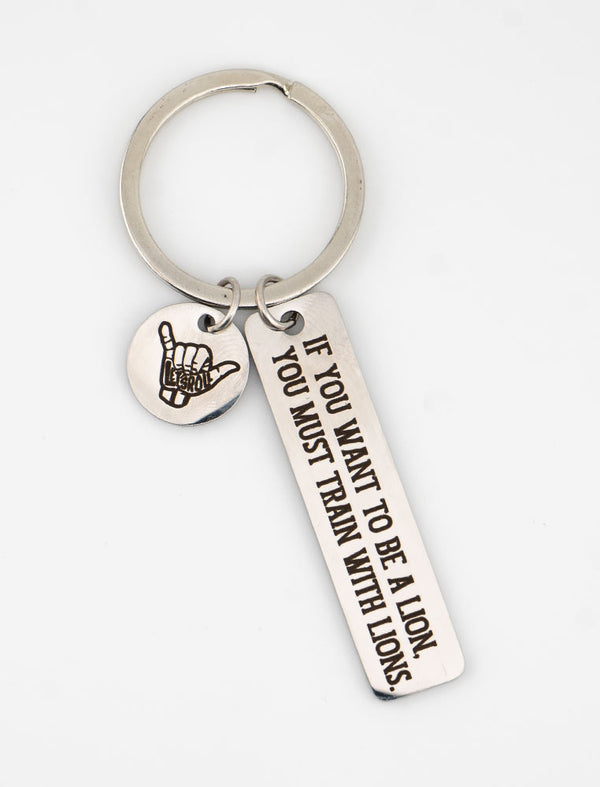 Keychain - Be a lion (Let's Roll)
